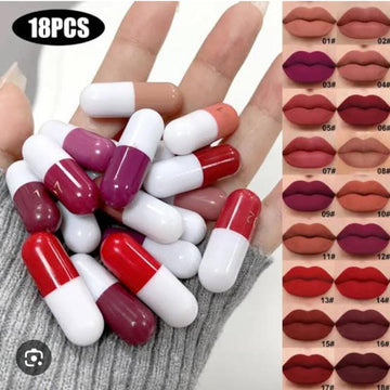 18 Pcs Capsule Lipstick Set